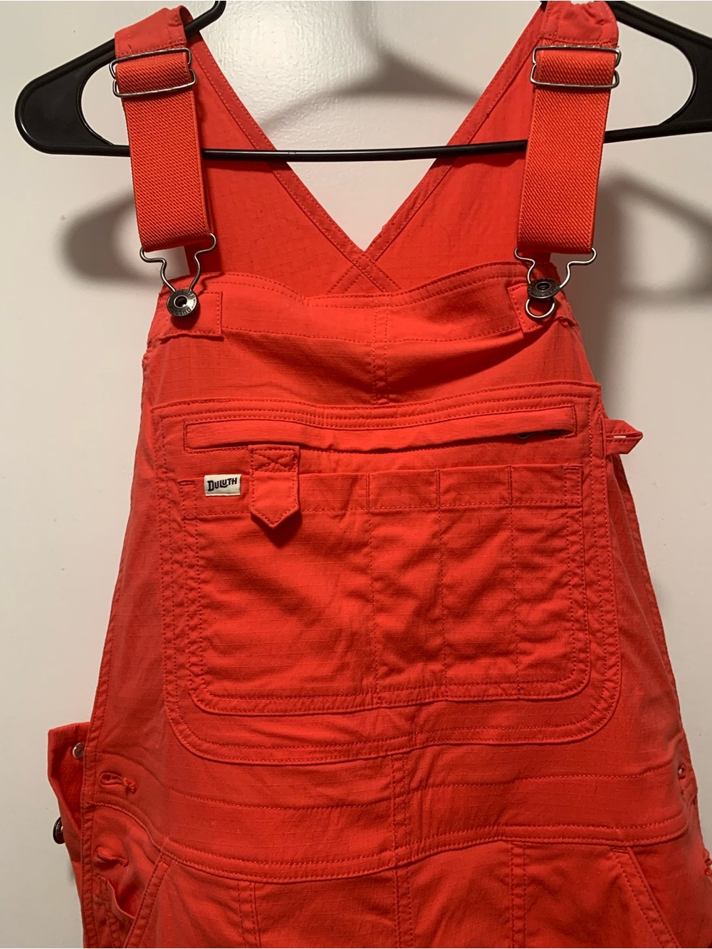 Duluth Trading Co womans coral Overalls One-Piece